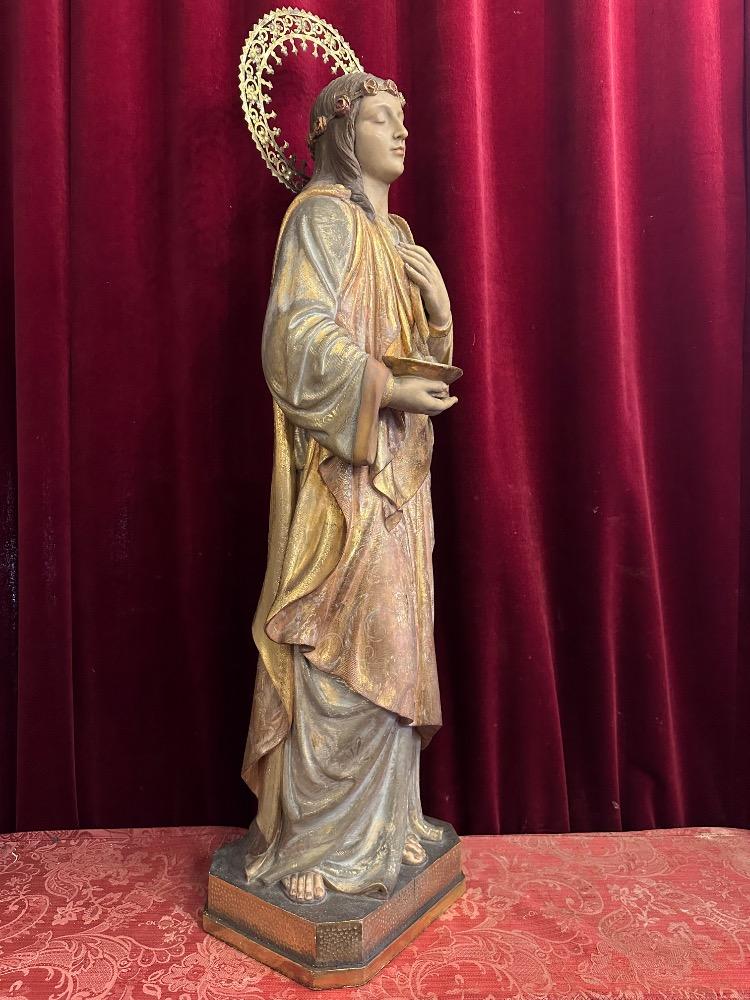 1 Gothic - Style St. Lucy Sculpture