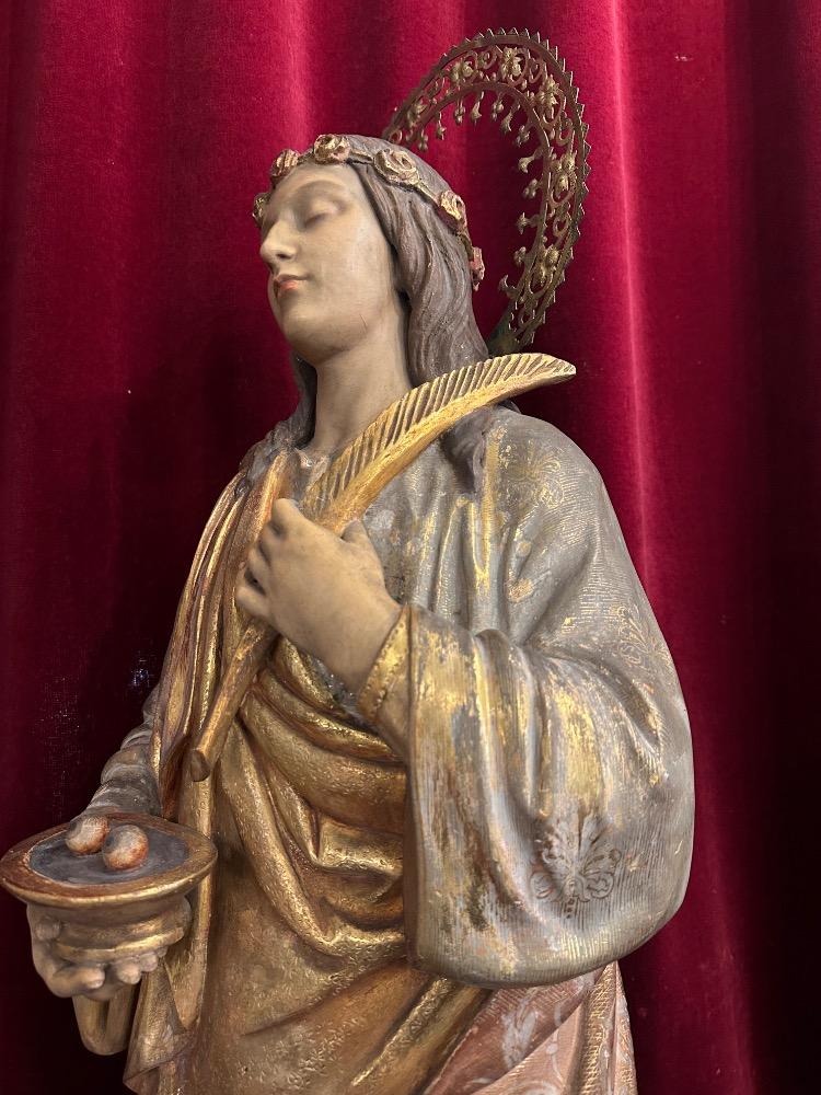 1 Gothic - Style St. Lucy Sculpture