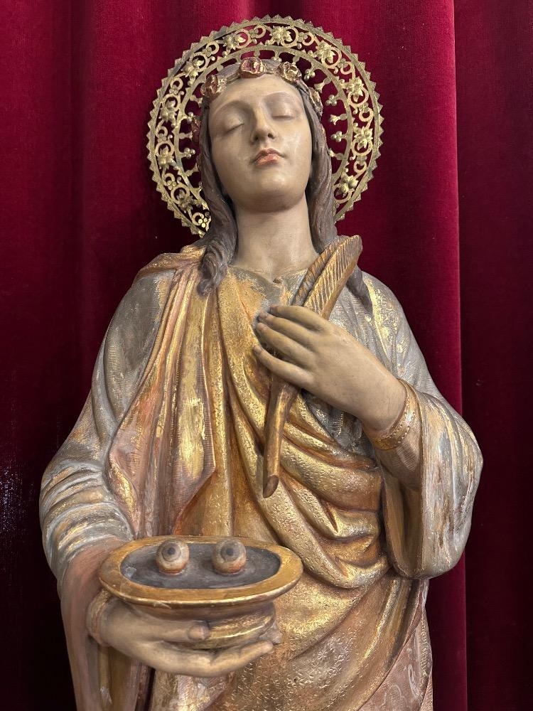 1 Gothic - Style St. Lucy Sculpture