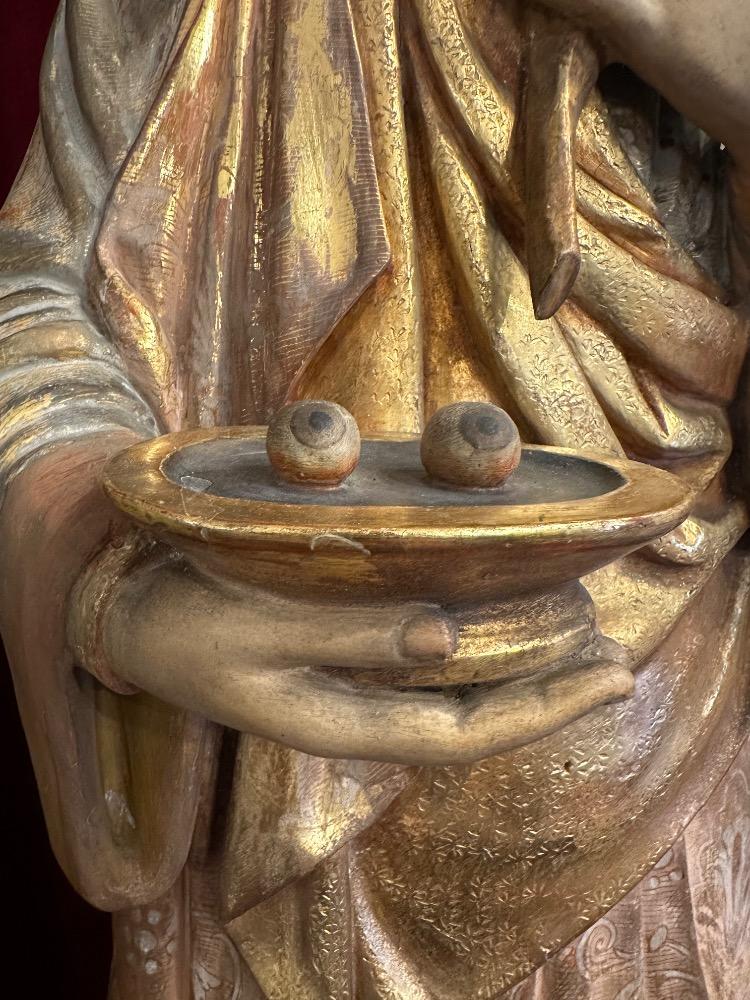 1 Gothic - Style St. Lucy Sculpture