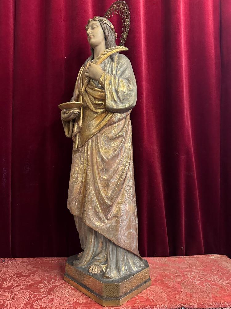 1 Gothic - Style St. Lucy Sculpture