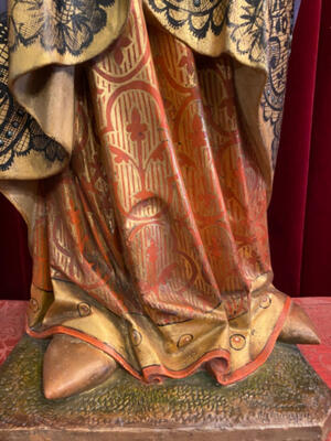 St. Mary Mater Dolorosa  style Gothic - style en Plaster polychrome, Belgium  19 th century ( Anno 1890 )