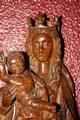 St. Mary Statue style Gothic - style en hand-carved wood, Belgium 1870