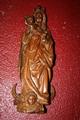 St. Mary Statue style Gothic - style en hand-carved wood, Belgium 1870