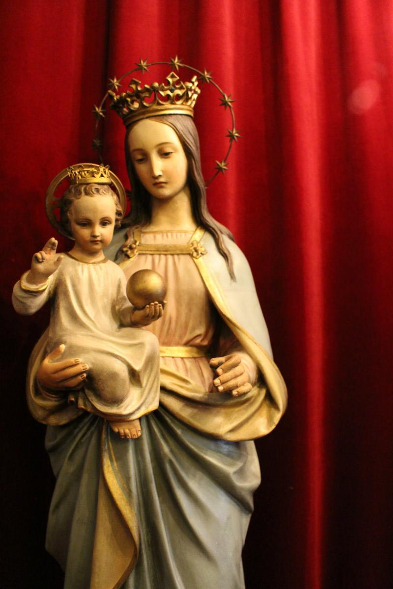 1 Gothic - style St. Mary Statue By : Mayer - Munich.