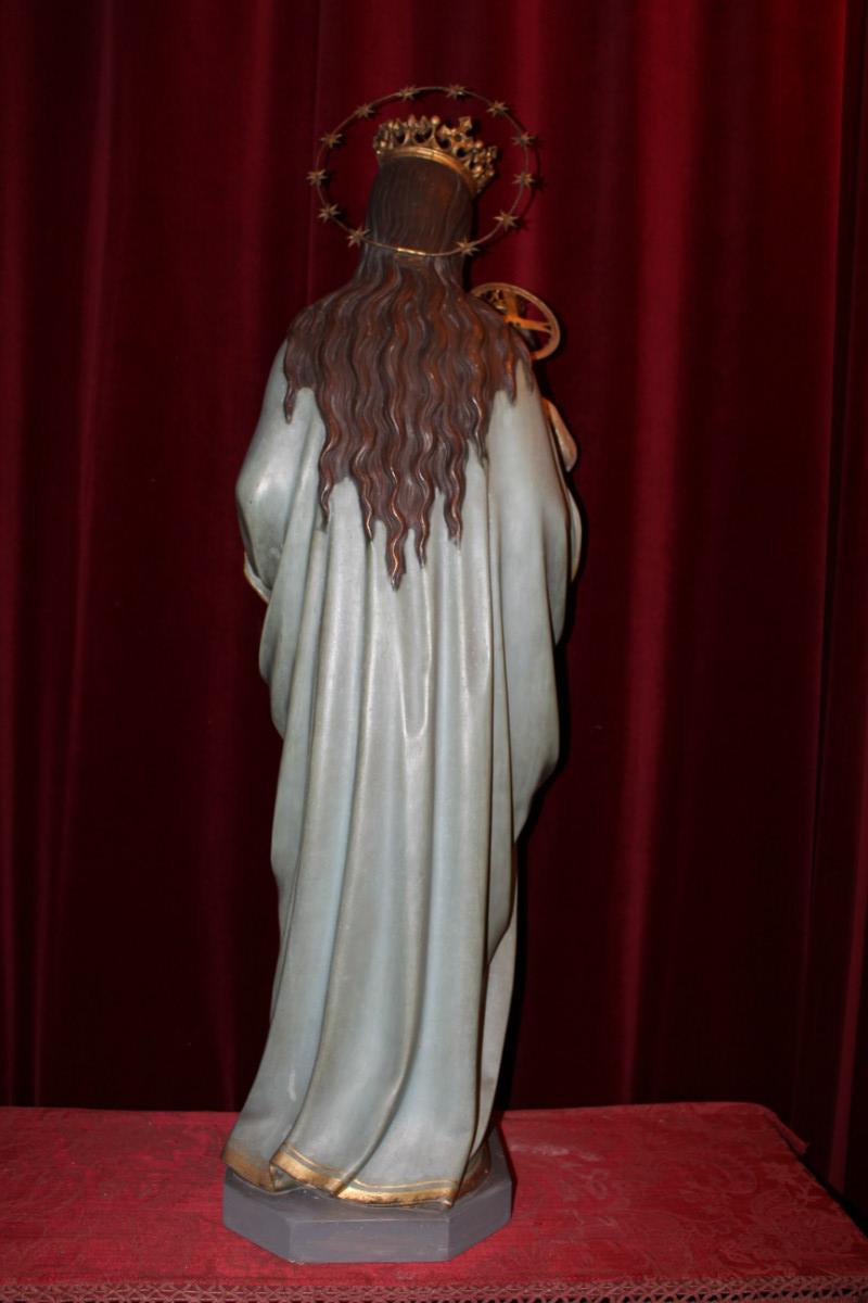 1 Gothic - style St. Mary Statue By : Mayer - Munich.