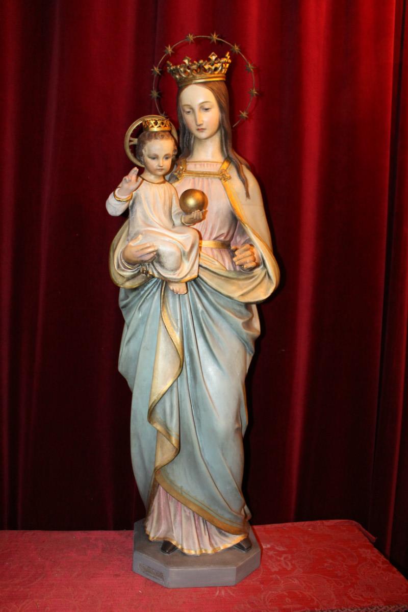 1 Gothic - style St. Mary Statue By : Mayer - Munich.