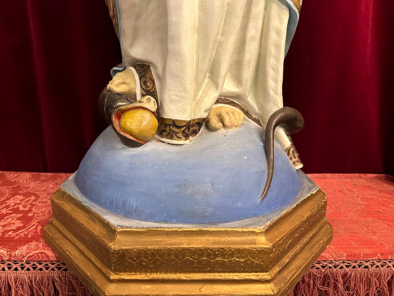 1 Gothic - Style St. Mary Statue Glass Eyes !