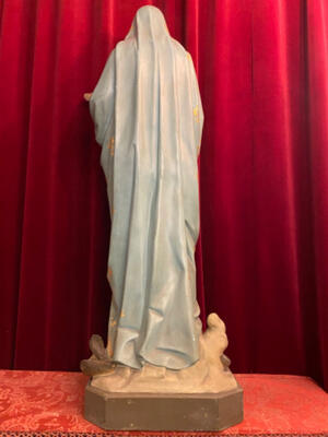 St. Mary With Child  style Gothic - style en Plaster, Belgium  19 th century ( Anno 1890 )