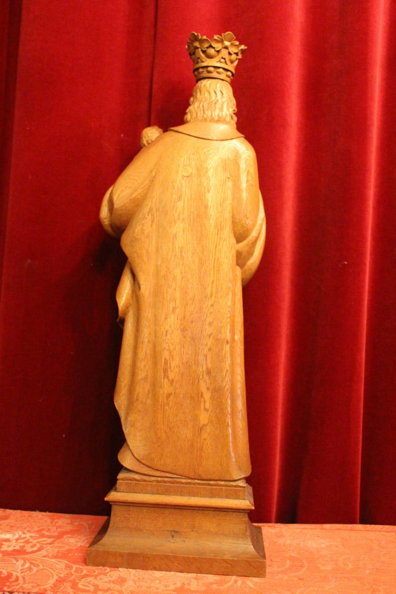 1 Gothic - style St. Mary With Child. By Gustaaf Delafontaine.