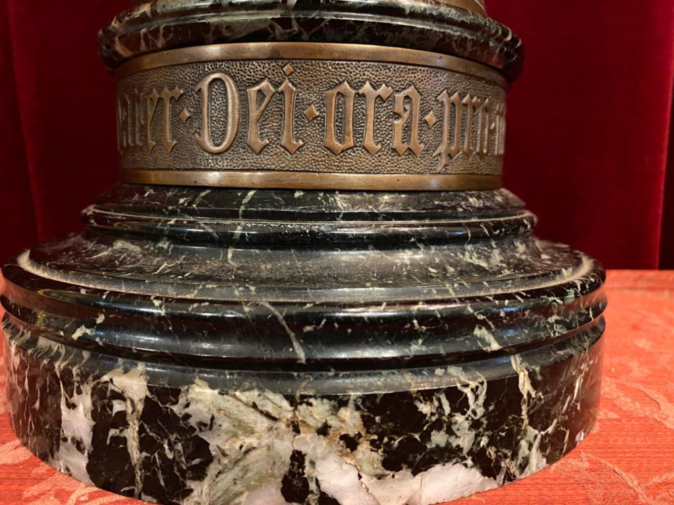 1 Gothic - style St. Mary With Child Signed: Desclee Freres