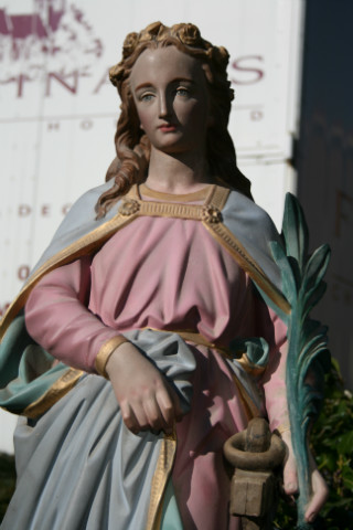 1 Gothic - style St. Philomena Statue