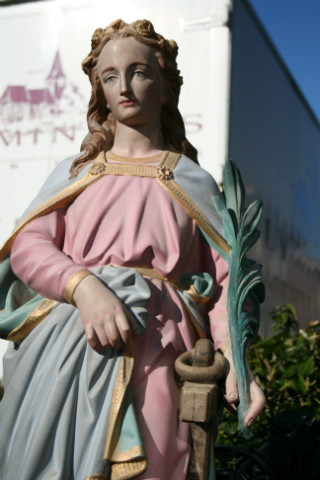 1 Gothic - style St. Philomena Statue
