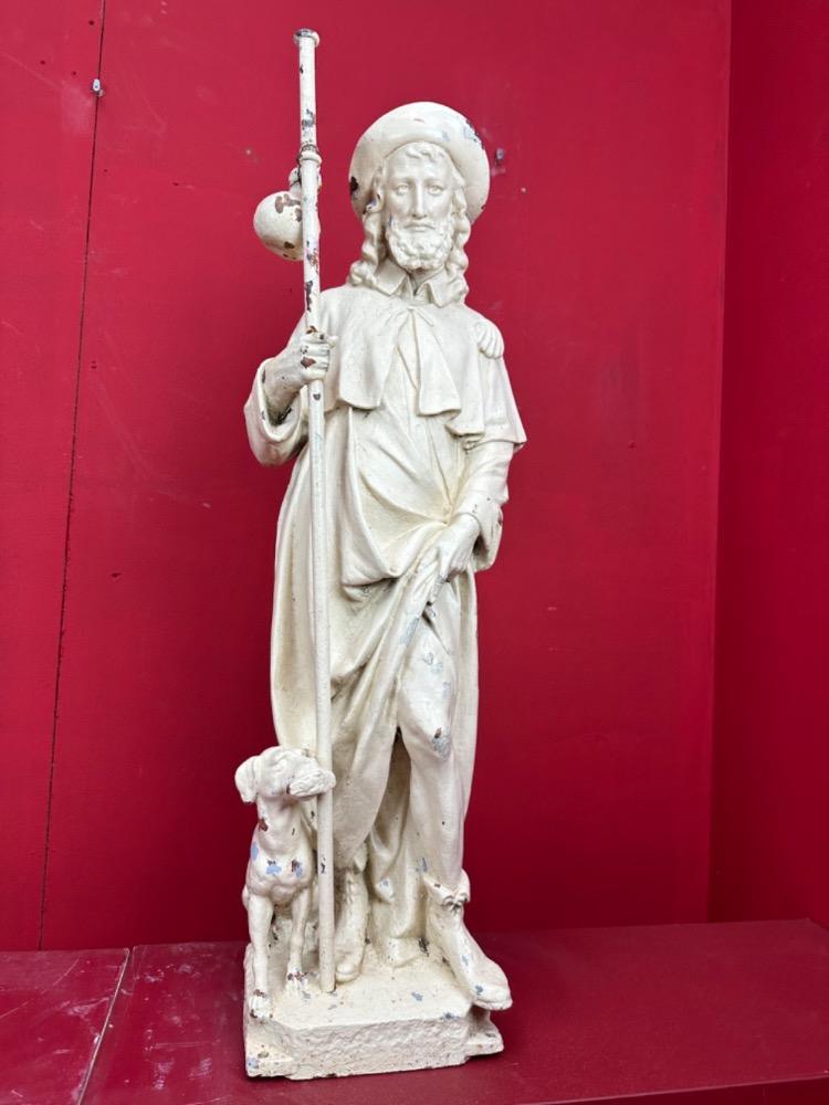1 Gothic - Style St. Rochus Statue Suitable For Outdoor Use !