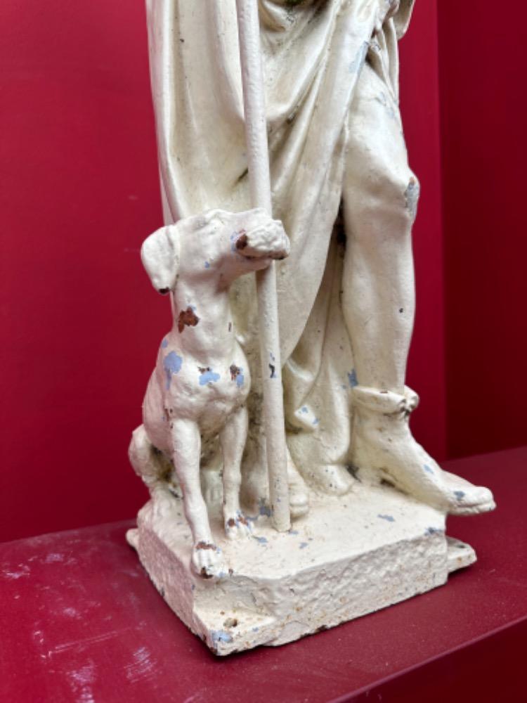 1 Gothic - Style St. Rochus Statue Suitable For Outdoor Use !