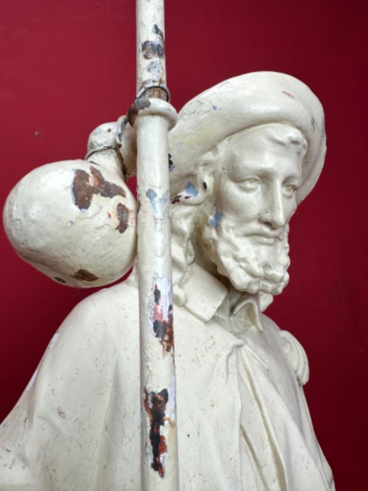 1 Gothic - Style St. Rochus Statue Suitable For Outdoor Use !