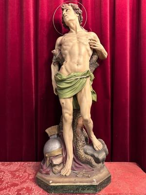 1 Gothic - Style St. Sebastian Statue