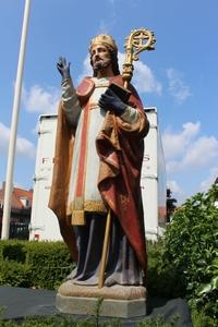 St. Servatius style Gothic - Style en plaster polychrome, France 19th century ( anno 1870 )