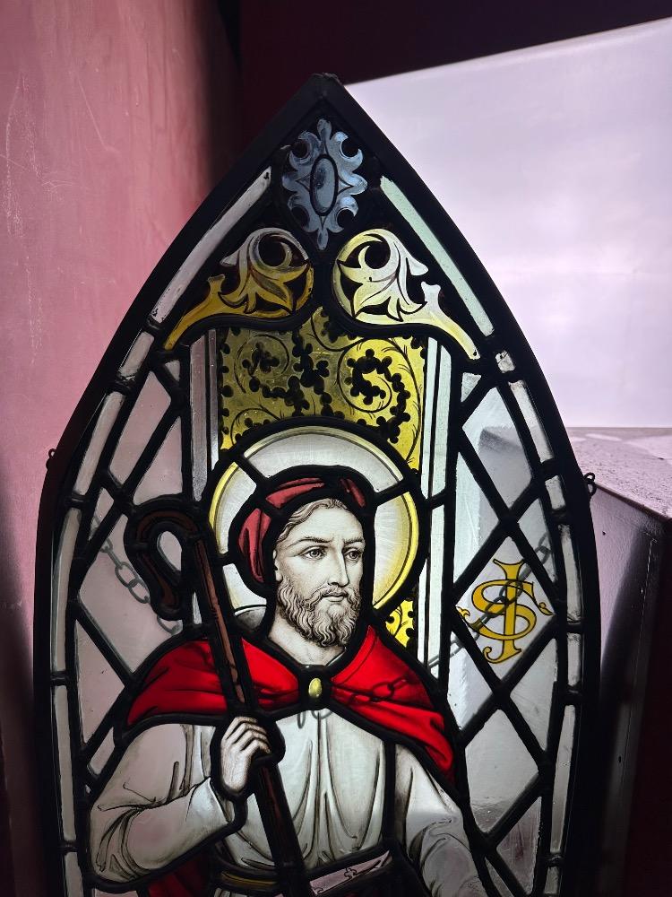 1 Gothic - Style Stained Glass Window