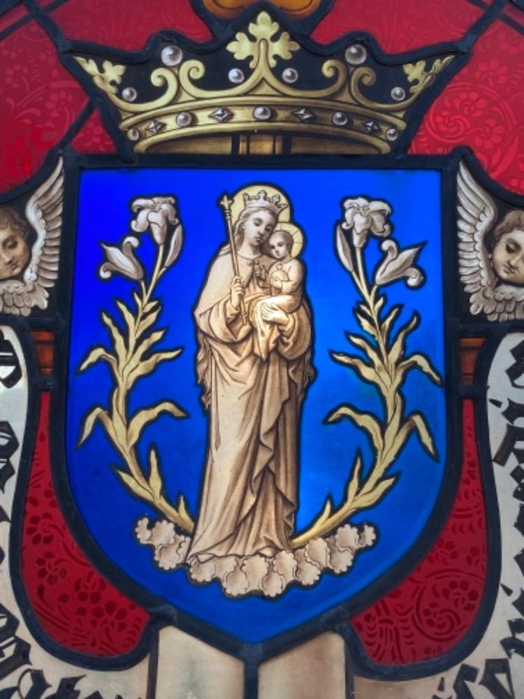 1 Gothic - style Stained Glass Window