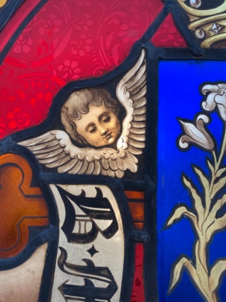 1 Gothic - style Stained Glass Window