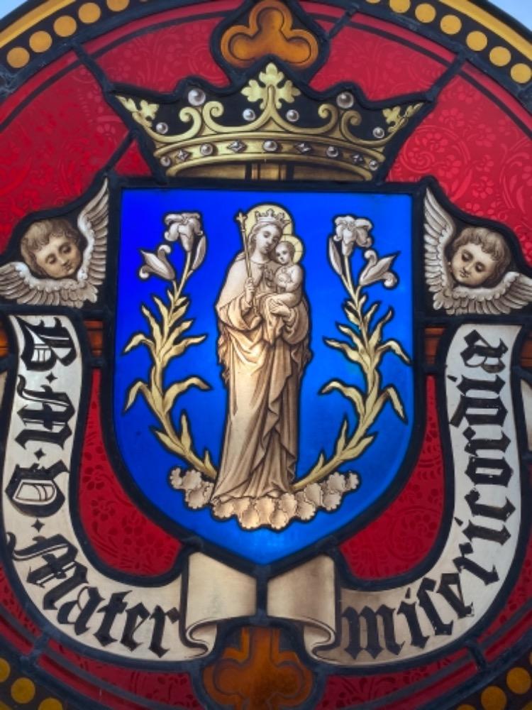 1 Gothic - style Stained Glass Window