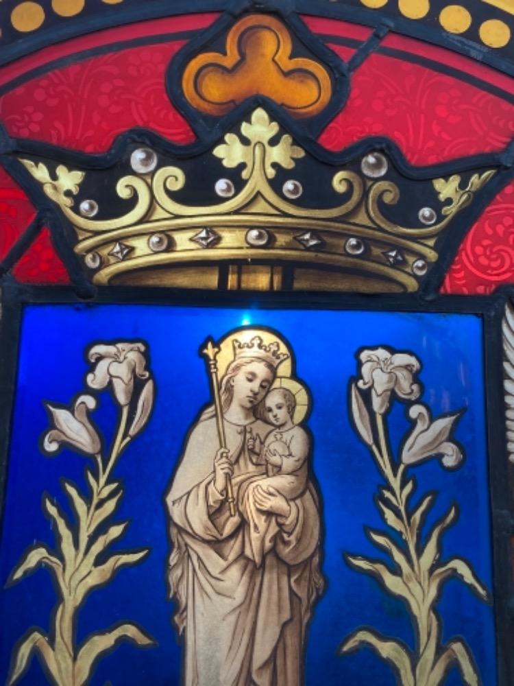 1 Gothic - style Stained Glass Window