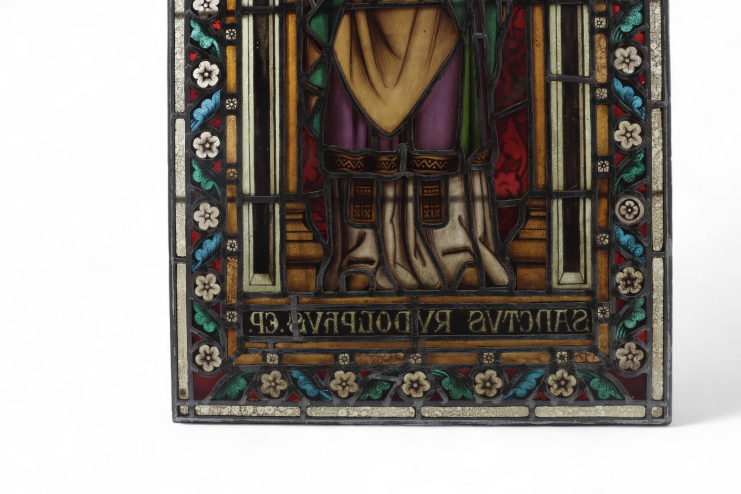 1 Gothic - Style Stained Glass Window St. Rudolphus