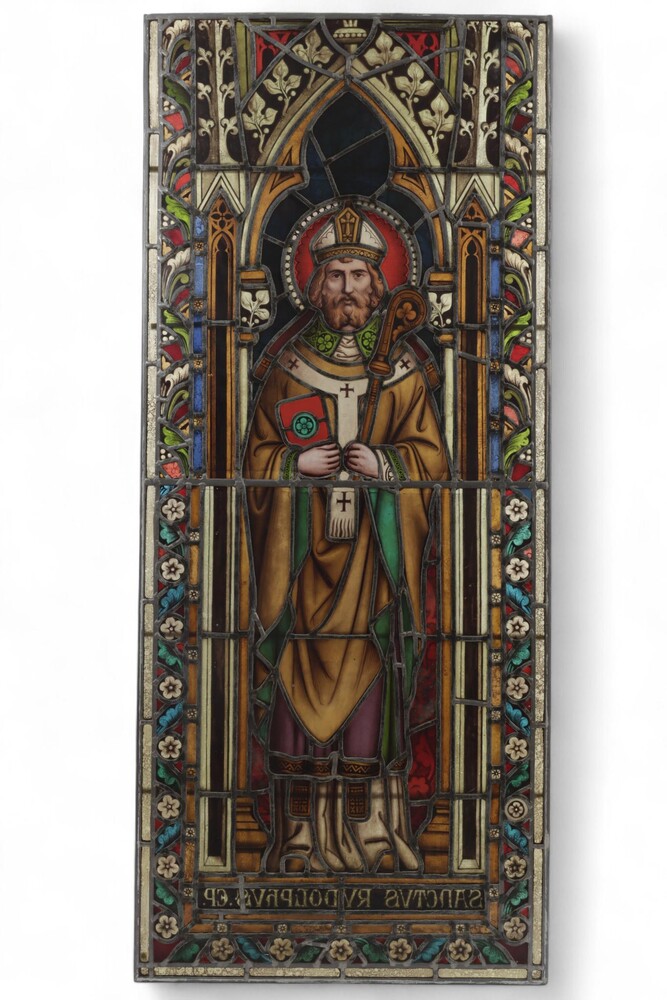 1 Gothic - Style Stained Glass Window St. Rudolphus