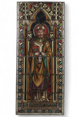 1 Gothic - Style Stained Glass Window St. Rudolphus