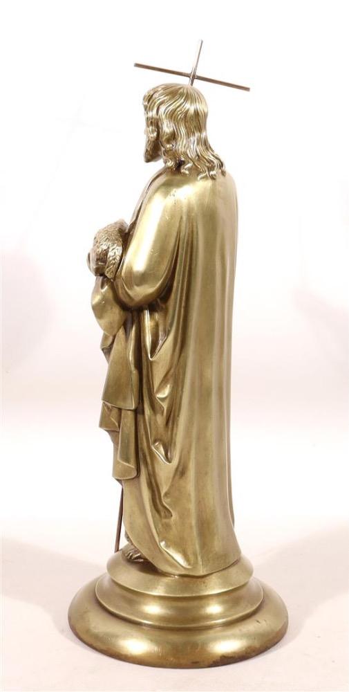 1 Gothic - Style Statue Jesus The Good Shepherd