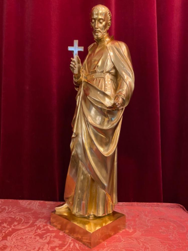 1 Gothic - style Statue St. Clemens Maria Hofbauwer Patron Of Vienna