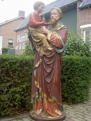 1 Gothic - Style Statue St.Joseph