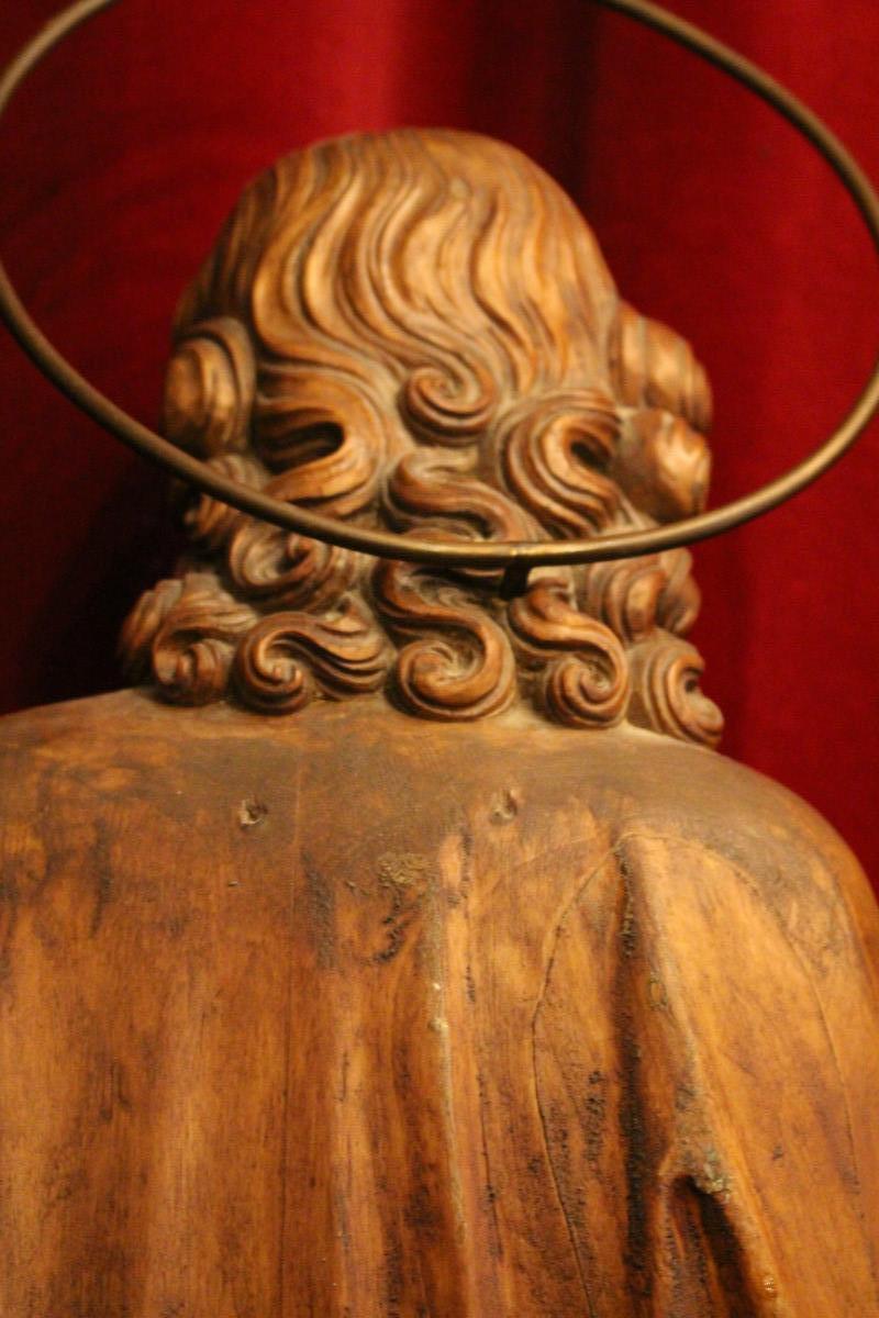 1 Gothic - style Statue St. Joseph With A Copy Of St. Peter’S At Rome