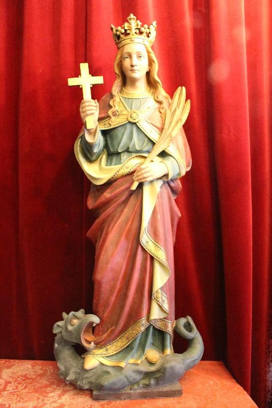 1 Gothic - style Statue St. Margaret Of Antioch  / Hagia Marina / Margaret The Virgin