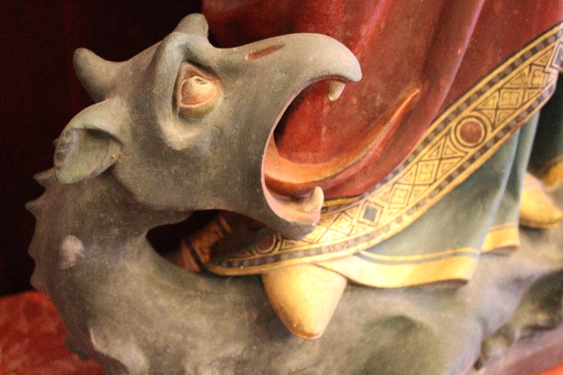 1 Gothic - style Statue St. Margaret Of Antioch  / Hagia Marina / Margaret The Virgin