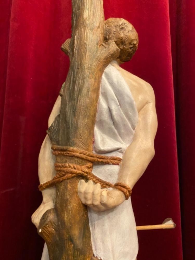 1 Gothic - style Statue St. Sebastian