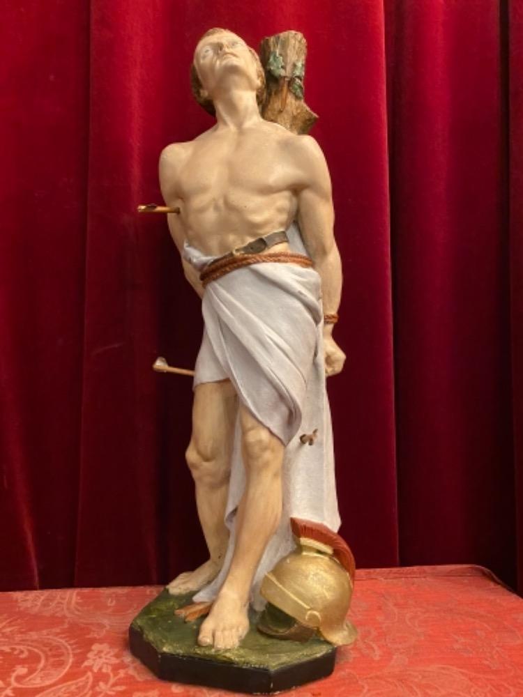 1 Gothic - style Statue St. Sebastian