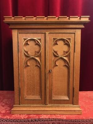 Tabernacle style Gothic - style en wood oak, Belgium 19th century ( anno 1895 )