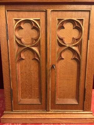 Tabernacle style Gothic - style en wood oak, Belgium 19th century ( anno 1895 )