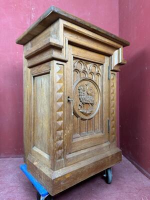 Tabernacle style Gothic - Style en Oak wood, Belgium  19 th century ( Anno 1885 )