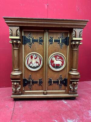 Tabernacle style Gothic - Style en Oak wood, Belgium  19 th century
