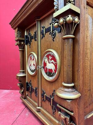 Tabernacle style Gothic - Style en Oak wood, Belgium  19 th century
