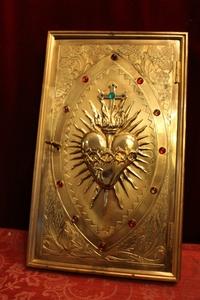 Tabernacle Door style Gothic - style en Brass / Bronze / Gilt, Belgium 19th century (1870)