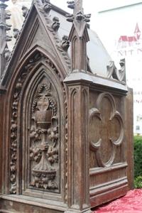 Tabernacle - Restauration Needed. style Gothic - style en Oak wood, France 19th century