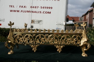 Tabor style Gothic - style en Brass / Bronze, France 19th century
