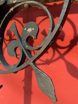 Tower - Cross style Gothic - style en Hand forged - iron , France 19th century