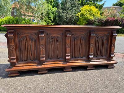 Trunk style Gothic - Style en Walnut wood , France 19 th century