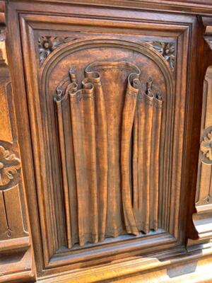 Trunk style Gothic - Style en Walnut wood , France 19 th century