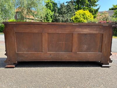 Trunk style Gothic - Style en Walnut wood , France 19 th century